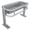 Abbeveratoio automatico con vasca ribaltabile in acciaio inox per bovini e cavalli FA VSRT