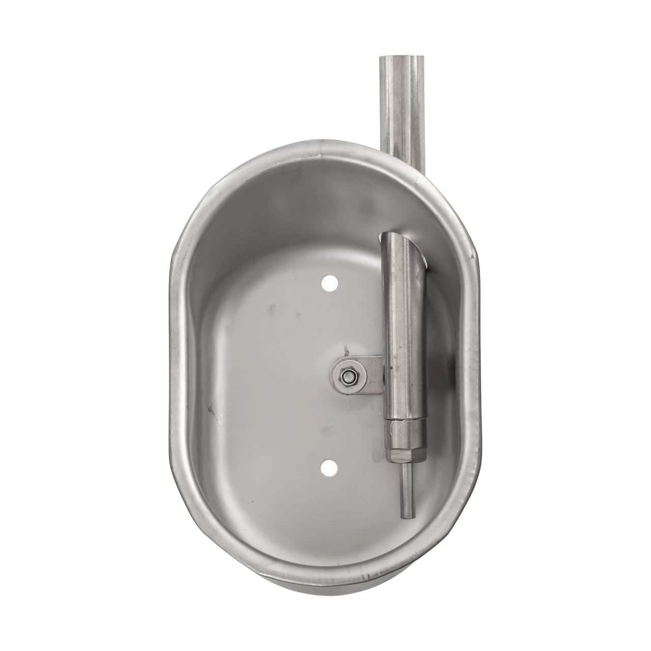 Vaschetta antispreco in acciaio inox per suini piccola FDA T110 vista frontale