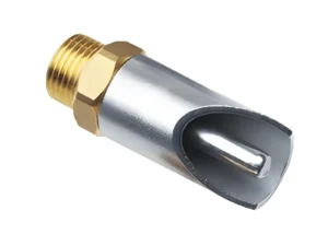 Stainless steel and brass nipple drinker for fattening pigs – Model FDA000003 by FDA SRL