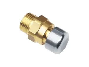 1/2 inch pig nipple drinker for anti-waste feed and drink troughs with brass fitting and stainless steel tip
