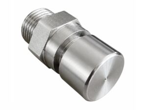 Anti-waste 1/2" nipple drinker for stainless steel feeding troughs and bowls