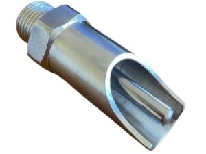 Automatic 1/2" nipple drinker for sows and finishing pigs in stainless steel, model FDA-000013E
