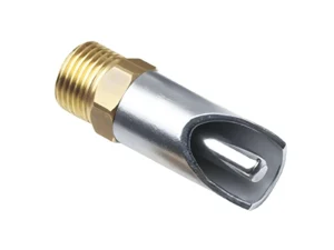Front view of brass and stainless steel pig nipple drinker – FDA SRL