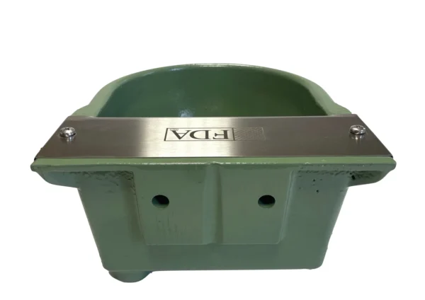 Vaschetta abbeveratoio in ghisa smaltata verde a livello costante - vista 3