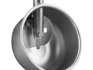 Vaschetta antispreco in acciaio inox per suinetti