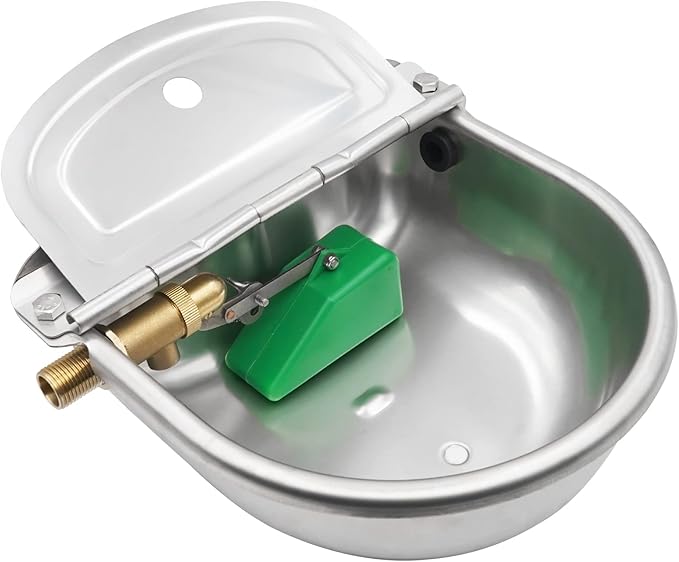 Valvola galleggiante FAR15B installata su abbeveratoio FAAG INOX BS